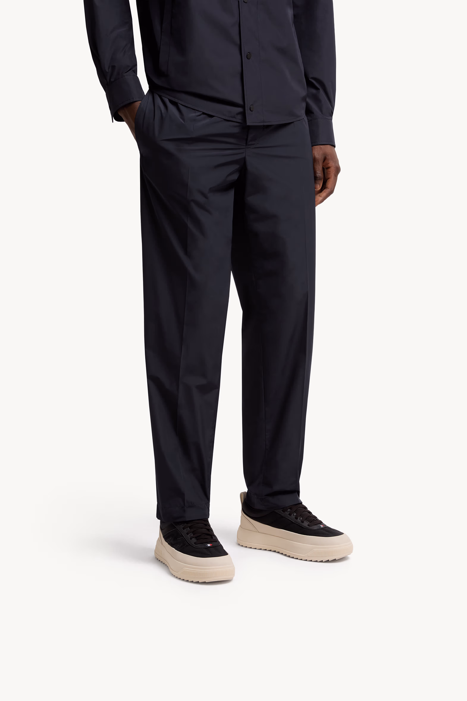 Sneakers en nubuck et daim Moncler Altive Hommes Noir Moncler 2